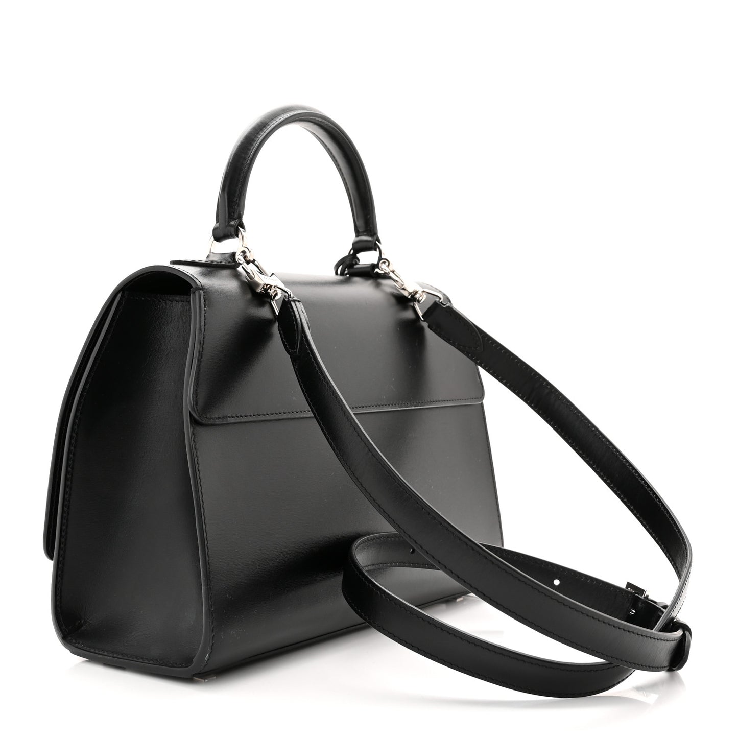 Box Calfskin Rejane PM Black