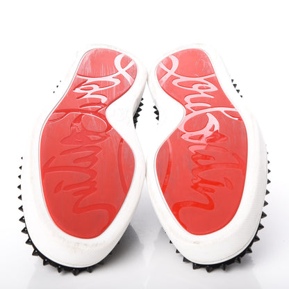 Christian Louboutin Mens Veau Velours Spike Pik Boat Flat 43.5 Black 5 of 14