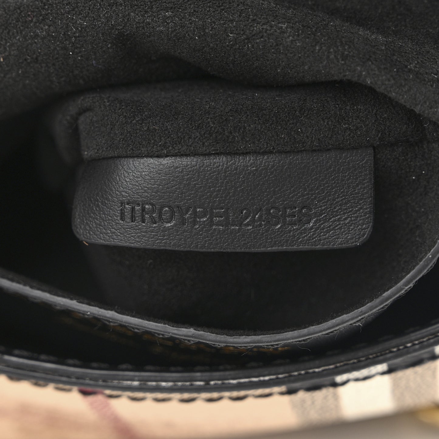 Haymarket Check Baby Bridle Saddle Bag Dark Clove Brown