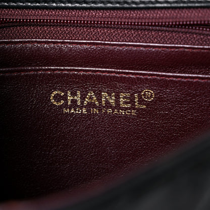 Chanel Lambskin Quilted Mini Square Flap Bag Black 6 of 28