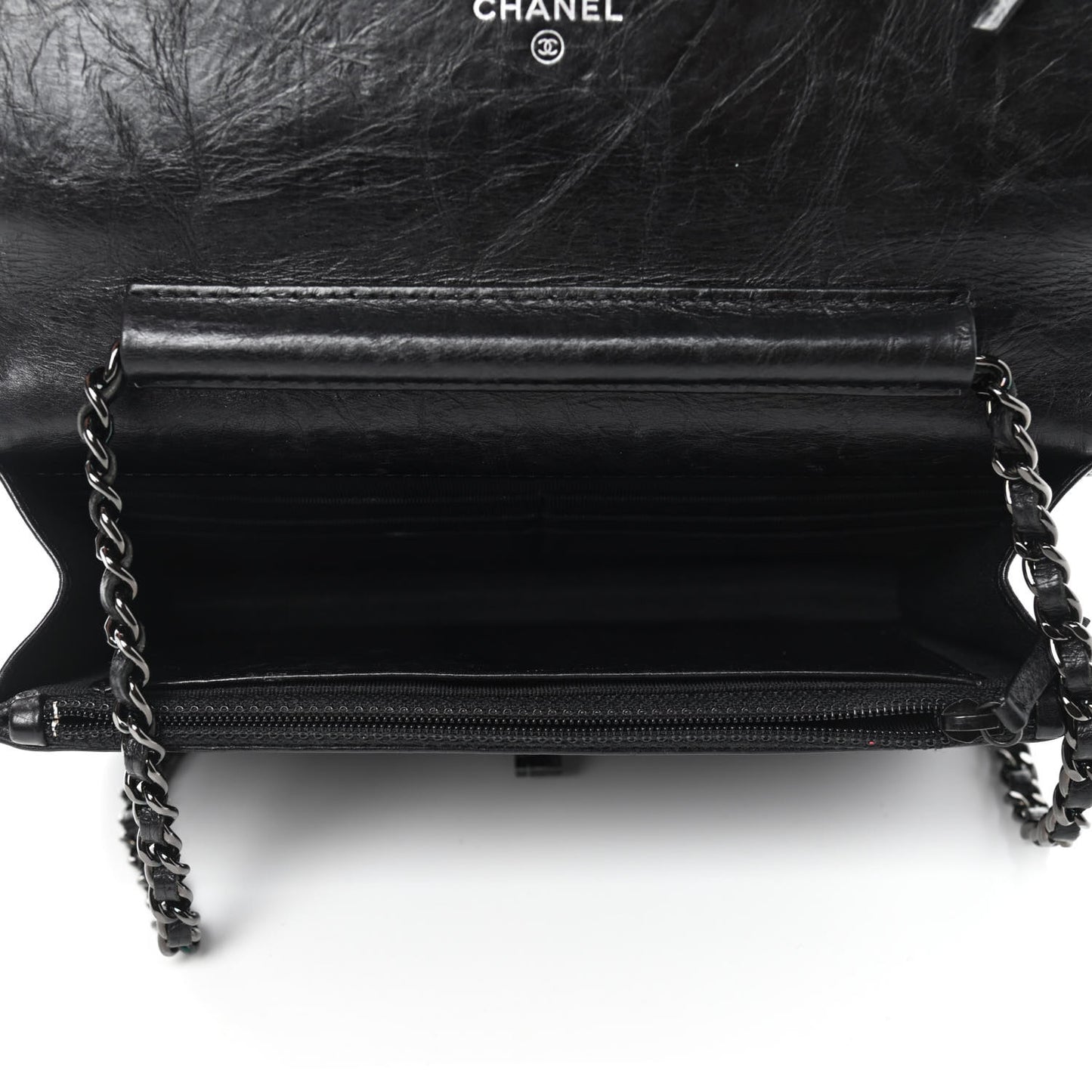 Aged Calfskin Quilted Reissue Wallet On Chain WOC So Black
