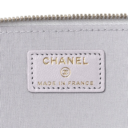 Chanel Lambskin Quilted Small Top Handle Vanity Case With Chain Grey 8 of 10