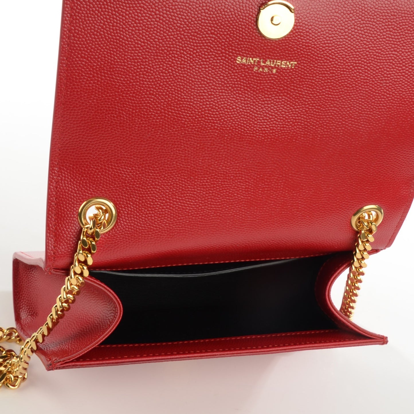 Grain De Poudre Small Classic Monogram Satchel Red