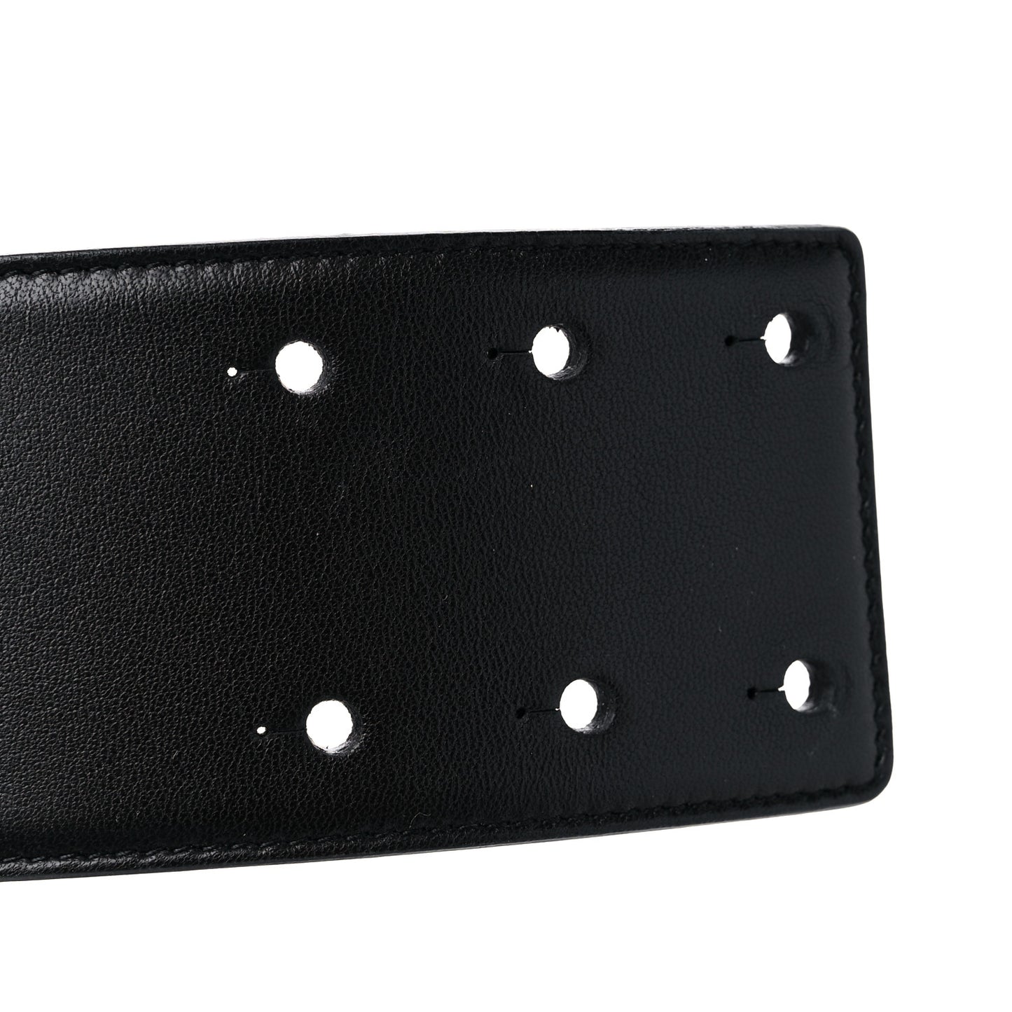 Calfskin Crystal Monogram Belt 70 28 Black