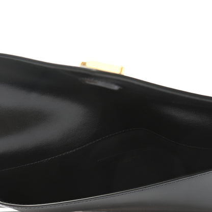 Saint Laurent Smooth Shiny Calfskin Monogram Uptown Pouch Black 6 of 10
