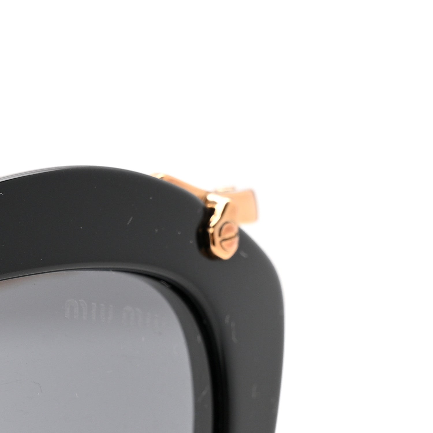Miu Miu Acetate Metal Cat Eye Sunglasses SMU10N Black 7 of 10