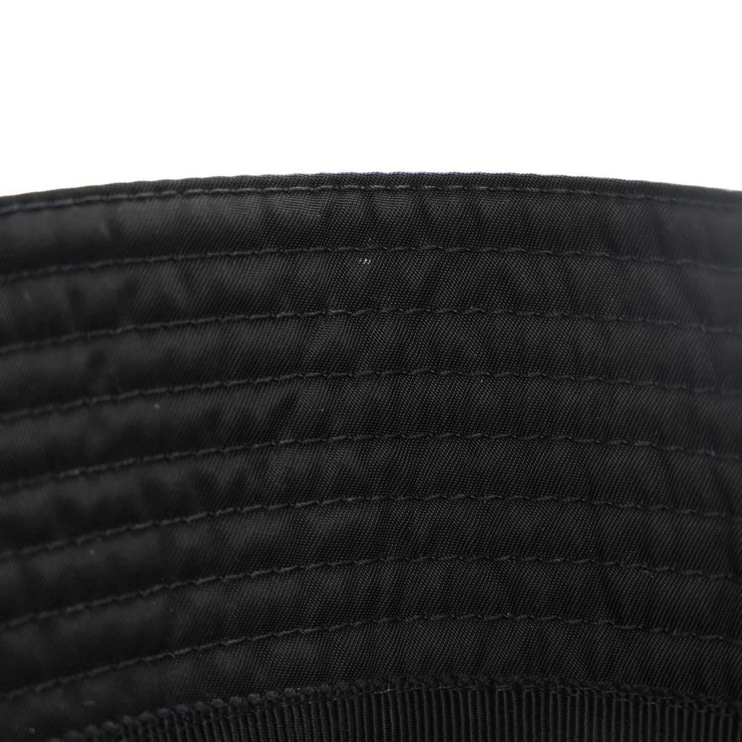 Re-Nylon Metal Triangle Logo Womens Bucket Hat M Black