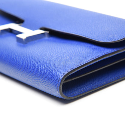 Hermes Epsom Constance Long Wallet Bleu Electrique 5 of 9