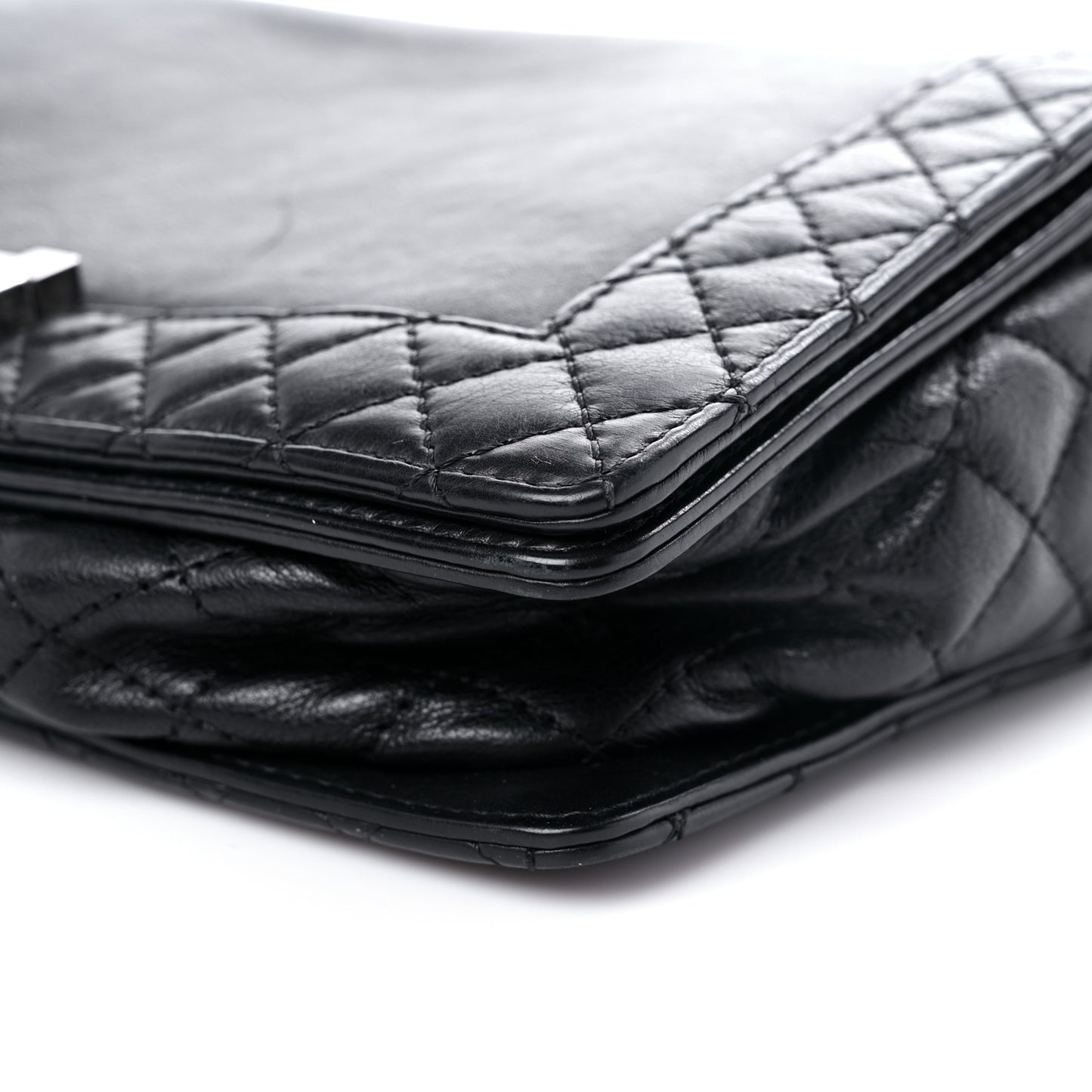 Calfskin New Medium Boy Reverso Flap Black