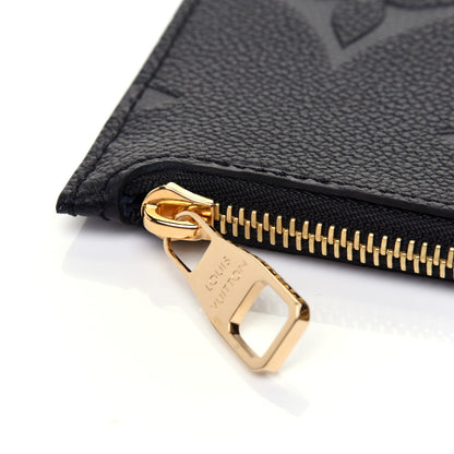 Louis Vuitton Empreinte Monogram Giant Neverfull MM Pochette Black 9 of 9