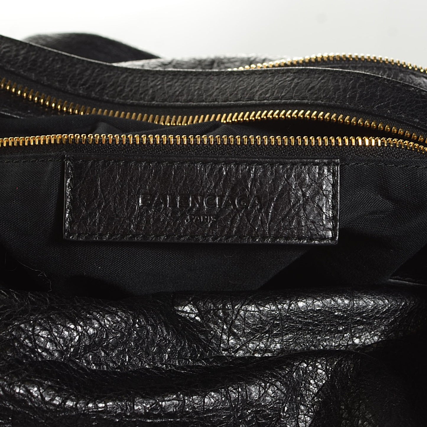 Agneau Giant 12 Gold Hardware Zip Traveler Backpack Black