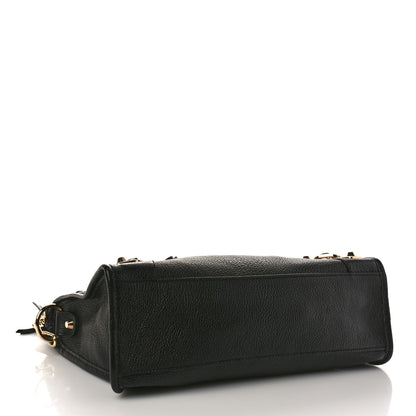 Balenciaga Chevre Gold Metallic Edge Hardware S City Black 4 of 8