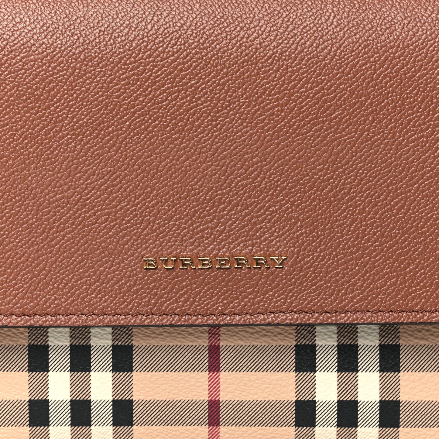 Haymarket Check Small Loxley Crossbody Bright Toffee