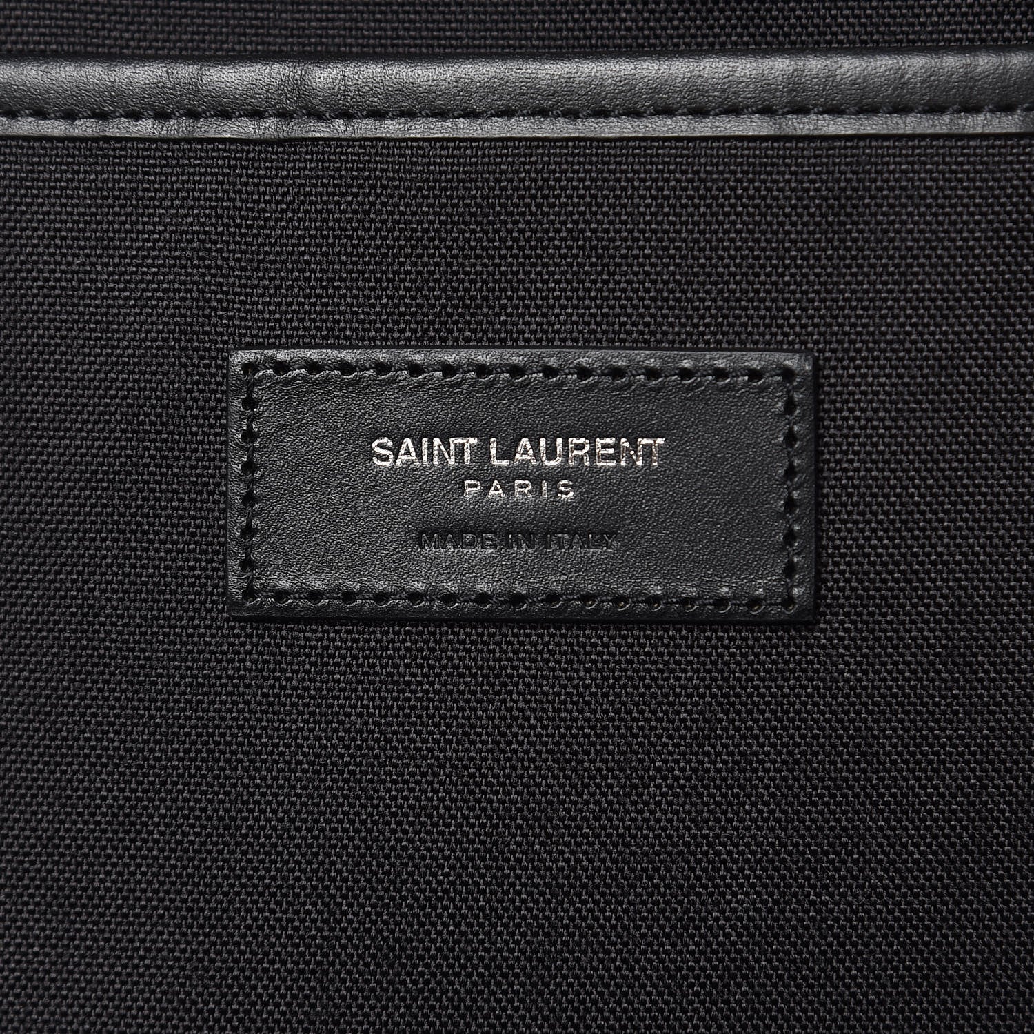 Saint Laurent Textured Patent City Backpack Argent 6 of 9
