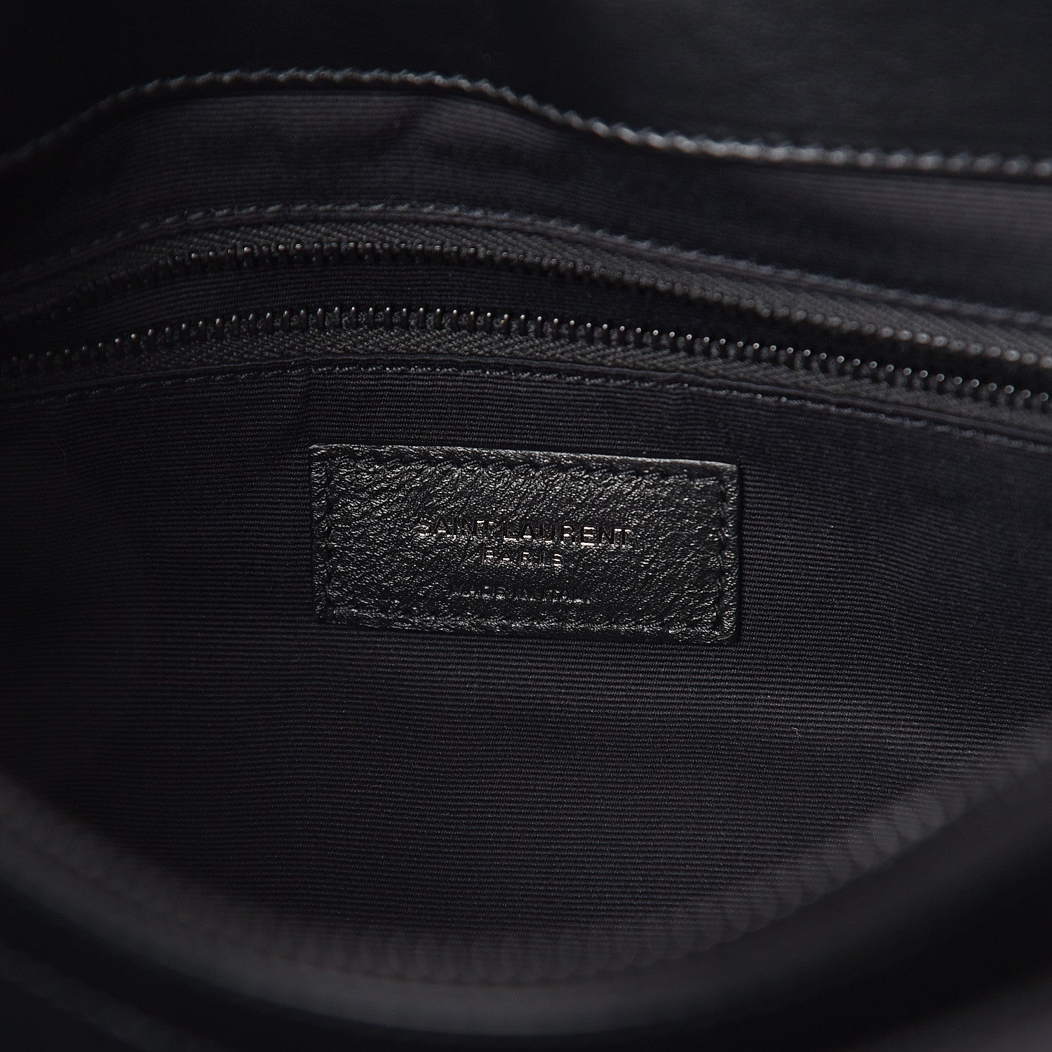 Saint Laurent Calfskin Y Quilted Monogram Medium Loulou Chain Satchel Black 5 of 8