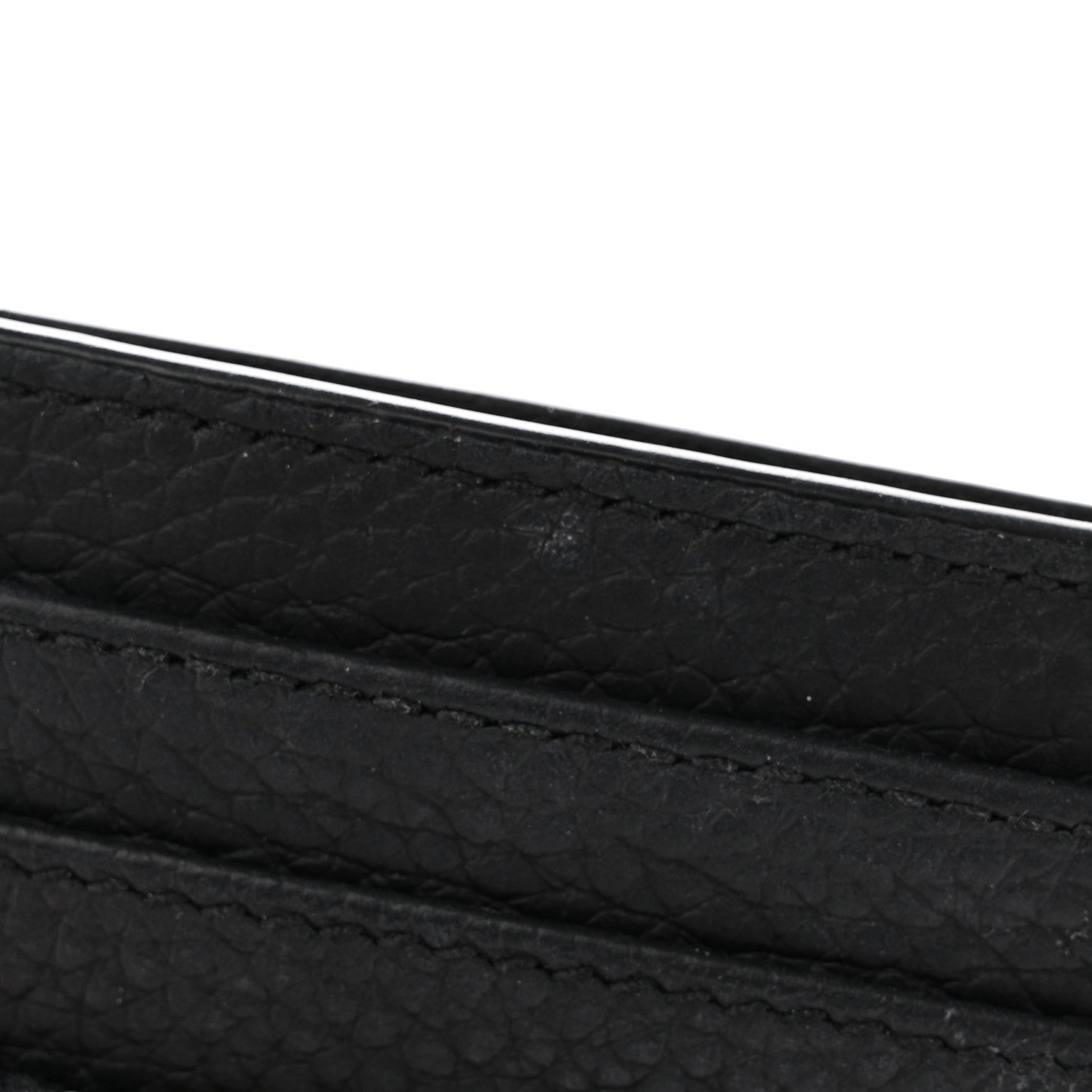 Christian Dior Grained Calfskin Oblique Card Holder Black 13 of 15