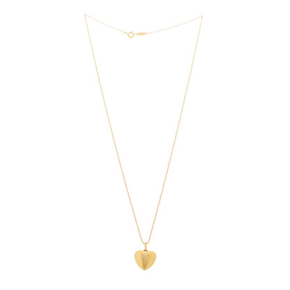 Tiffany 18K Yellow Gold Heart Locket Pendant Necklace 3 of 6
