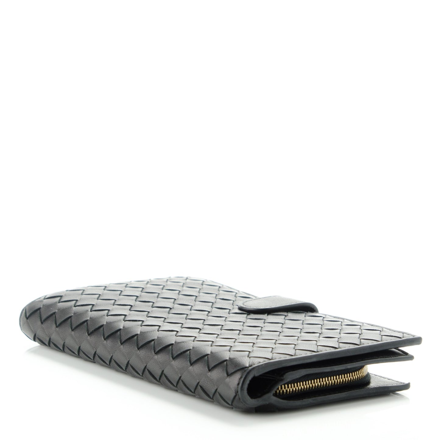 Nappa Intrecciato Continental Wallet Black