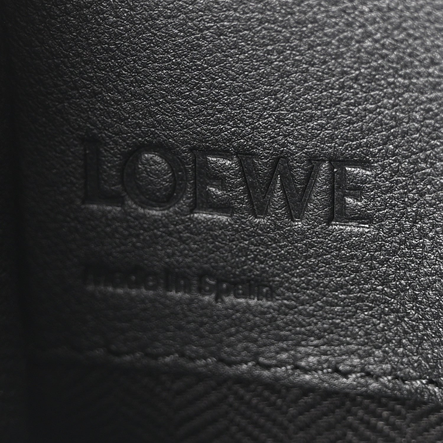 Loewe Soft Grained Calfskin Compact Hammock Shoulder Bag Black 6 of 10
