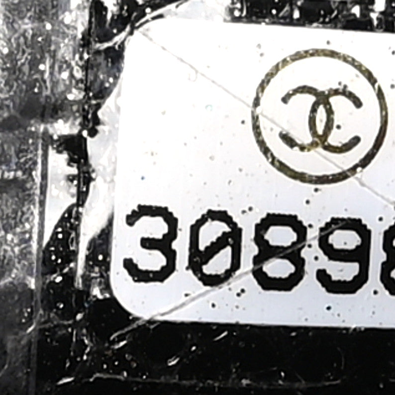 Caviar Quilted Square Flap Clutch Black