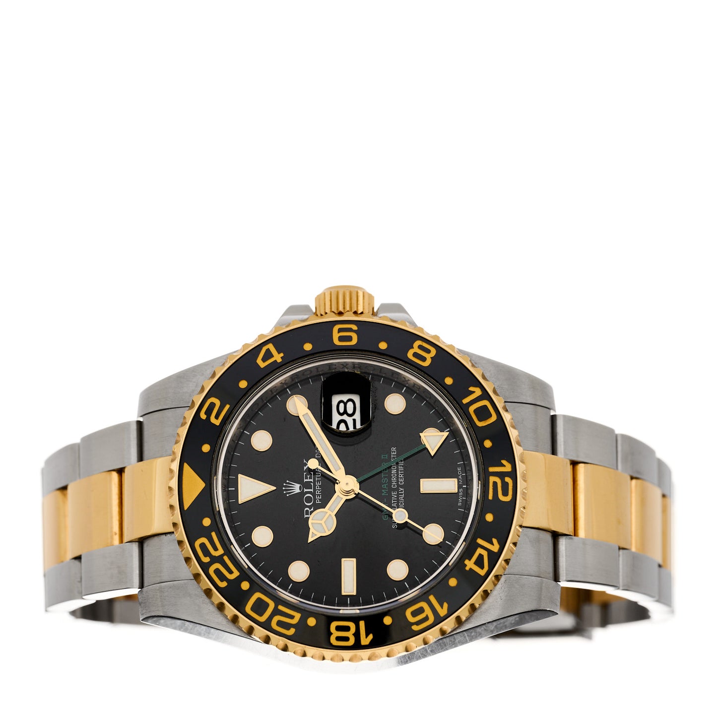 Stainless Steel 18K Yellow Gold 40mm GMT-Master II Oyster Perpetual Date Watch 116713LN