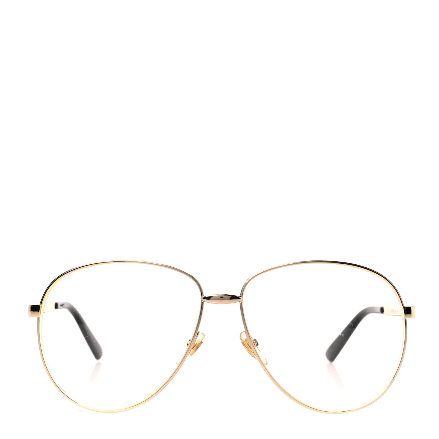 Aviator Eyeglasses GG0138S Gold Black
