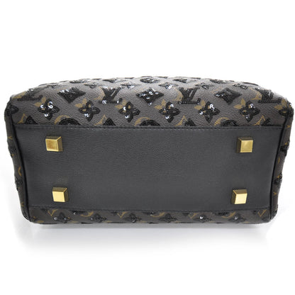 Louis Vuitton Monogram Sequins Eclipse Speedy 28 Black 4 of 8