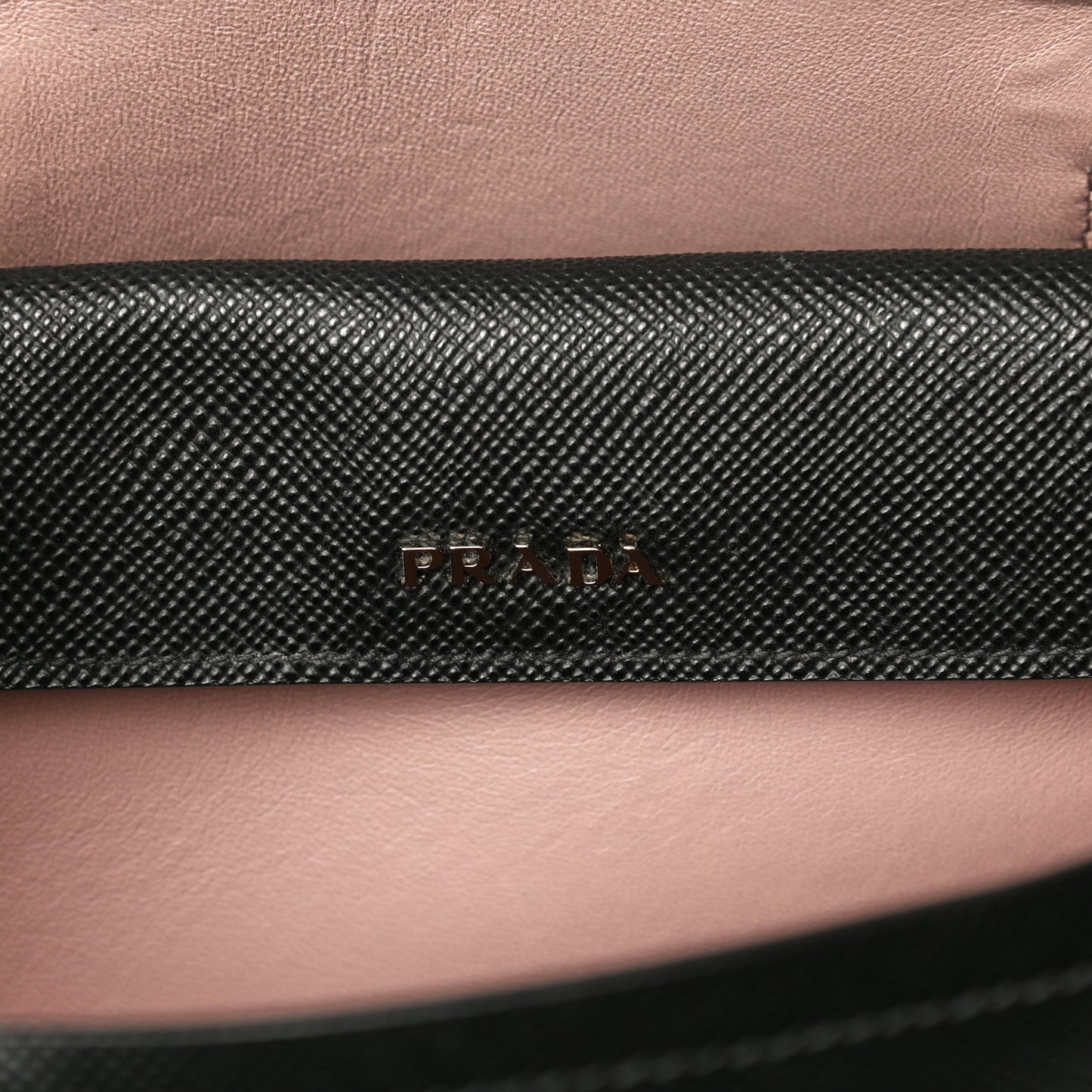 Saffiano Cuir Large Double Bag Black Mughetto