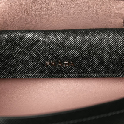 Prada Saffiano Cuir Large Double Bag Black Mughetto 6 of 13
