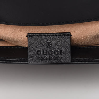 Gucci Calfskin Matelasse Mini GG Marmont Top Handle Shoulder Bag Black 6 of 11