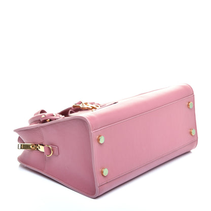 Saint Laurent Calfskin Small Monogram Cabas Vieux Rose 4 of 8