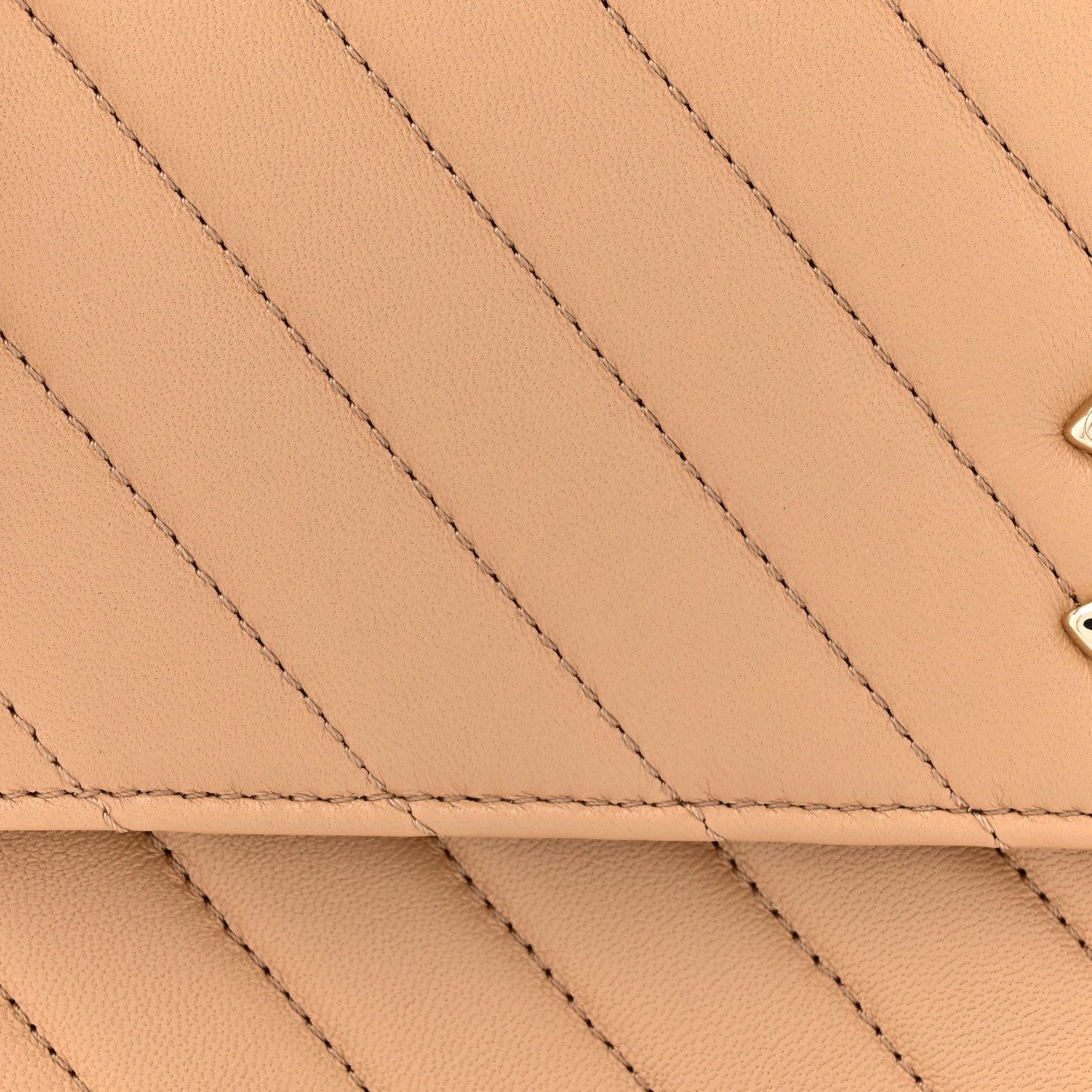 Chanel Lambskin Chevron Quilted Medium Trendy CC Dual Handle Flap Bag Beige 7 of 14