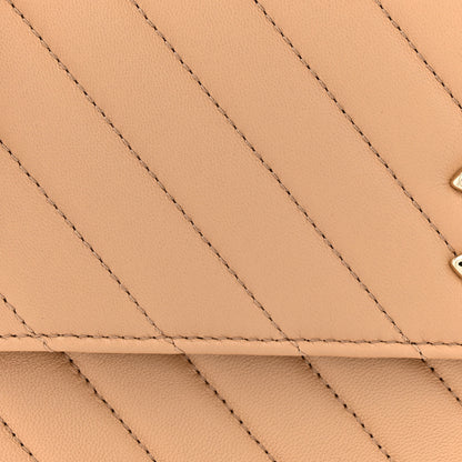 Chanel Lambskin Chevron Quilted Medium Trendy CC Dual Handle Flap Bag Beige 7 of 14