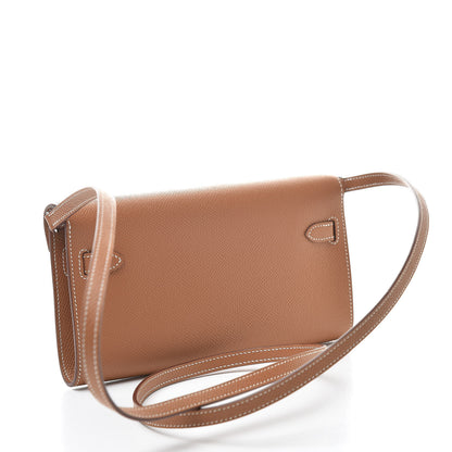 Hermes Epsom Kelly Wallet To Go Gold 3 of 11