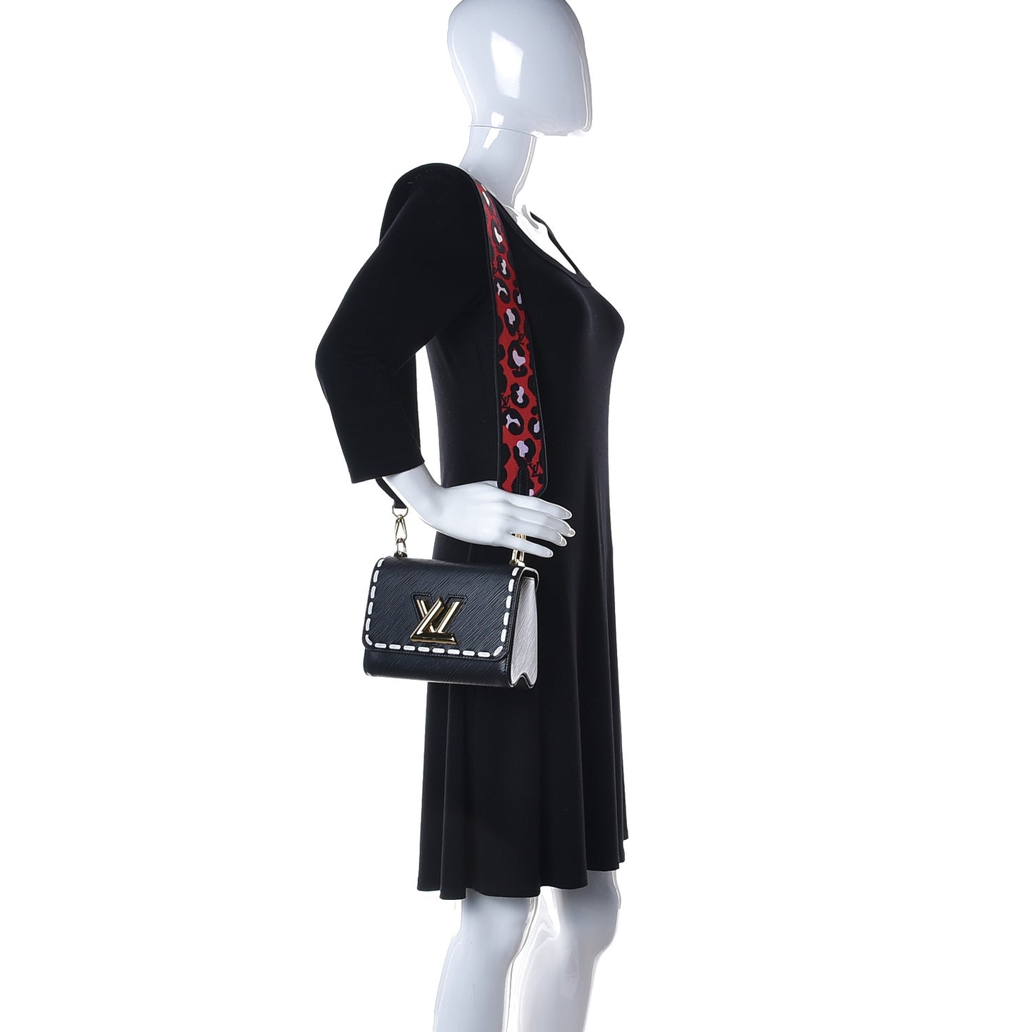 Epi Wild At Heart Twist Shoulder Bag PM Black