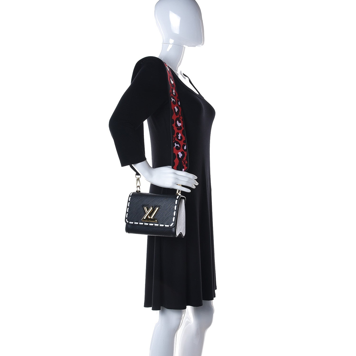 Louis Vuitton Epi Wild At Heart Twist Shoulder Bag PM Black 2 of 9