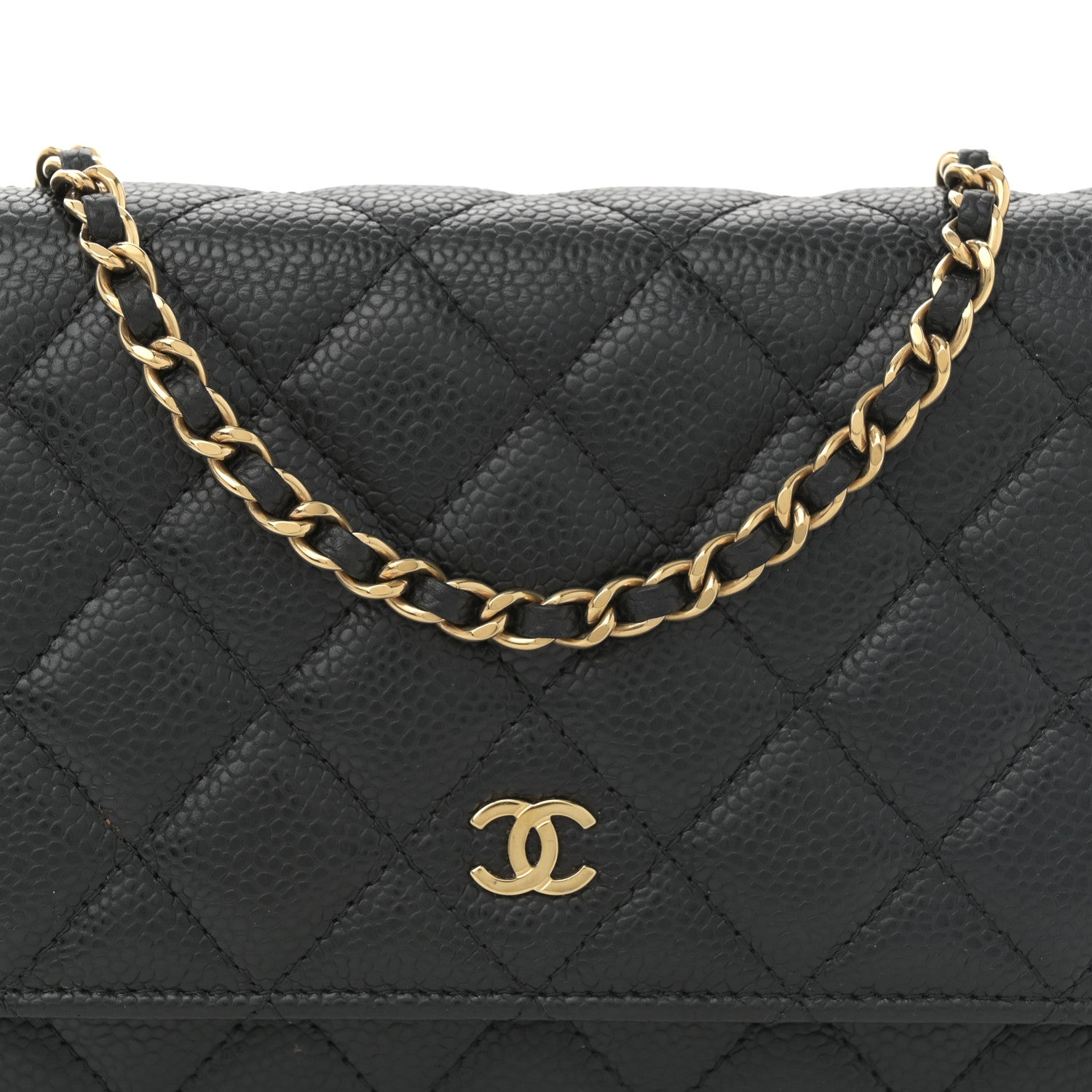 Chanel Caviar Quilted Wallet on Chain WOC Black 8 of 11