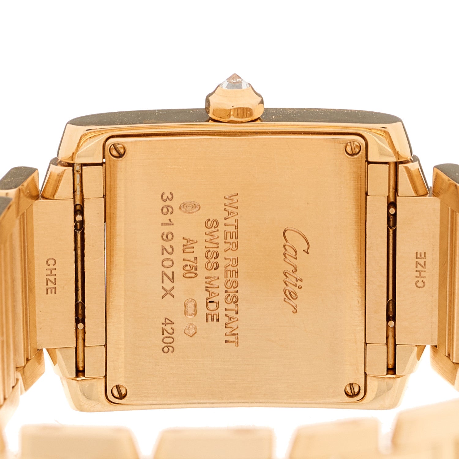 Cartier 18K Pink Gold Diamond Bezel 25mm Tank Francaise Quartz Watch 4 of 5