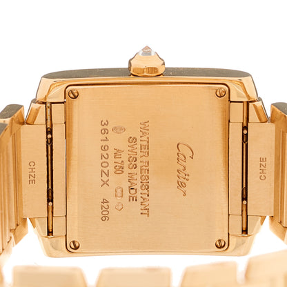 Cartier 18K Pink Gold Diamond Bezel 25mm Tank Francaise Quartz Watch 4 of 5