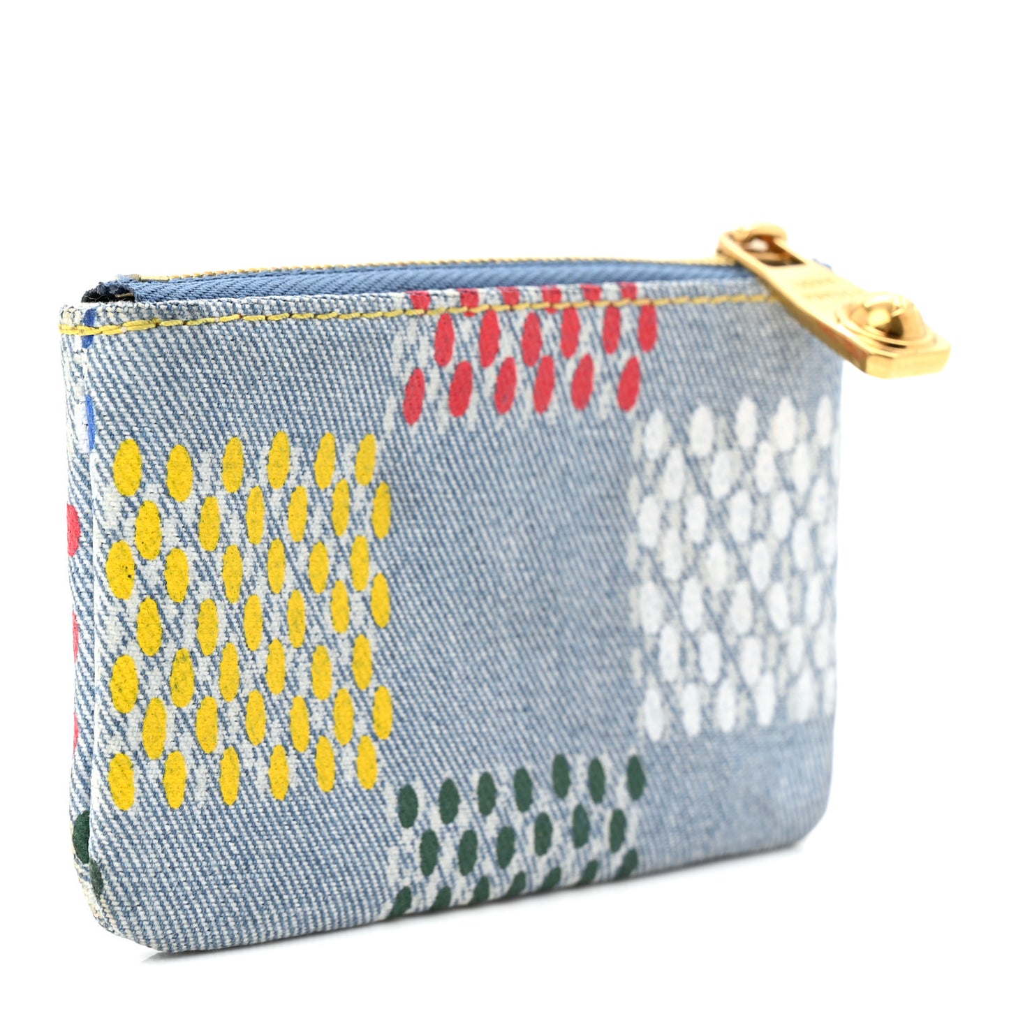 Damier Denim Key Pouch Multicolor