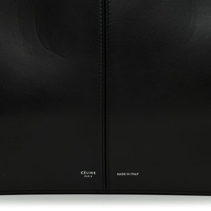 Celine Smooth Calfskin Small Tri-Fold Shoulder Bag Black 6 of 10
