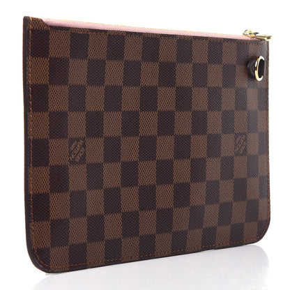 Louis Vuitton Damier Ebene Neverfull MM GM Pochette Rose Ballerine 3 of 9