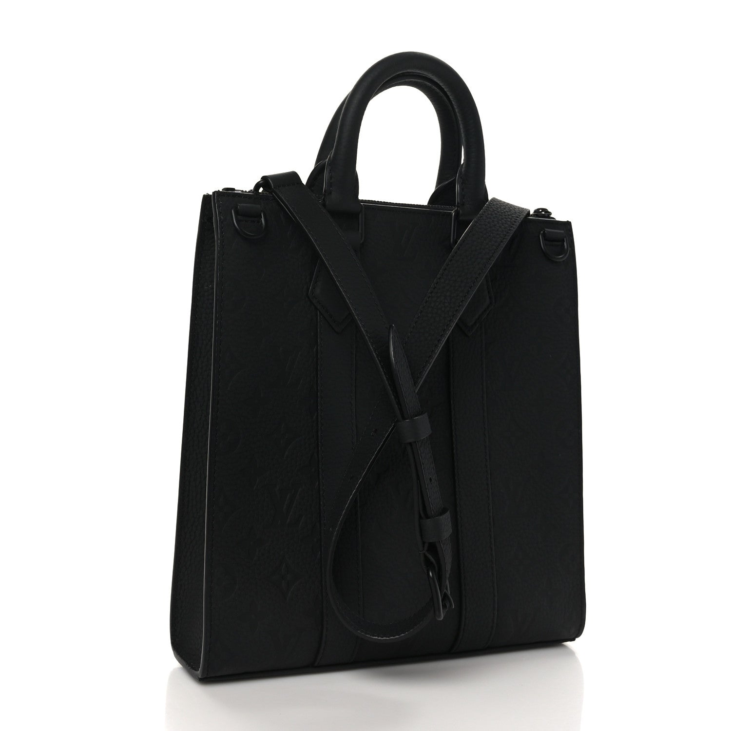 Louis Vuitton Taurillon Monogram Sac Plat Cross Black 3 of 8