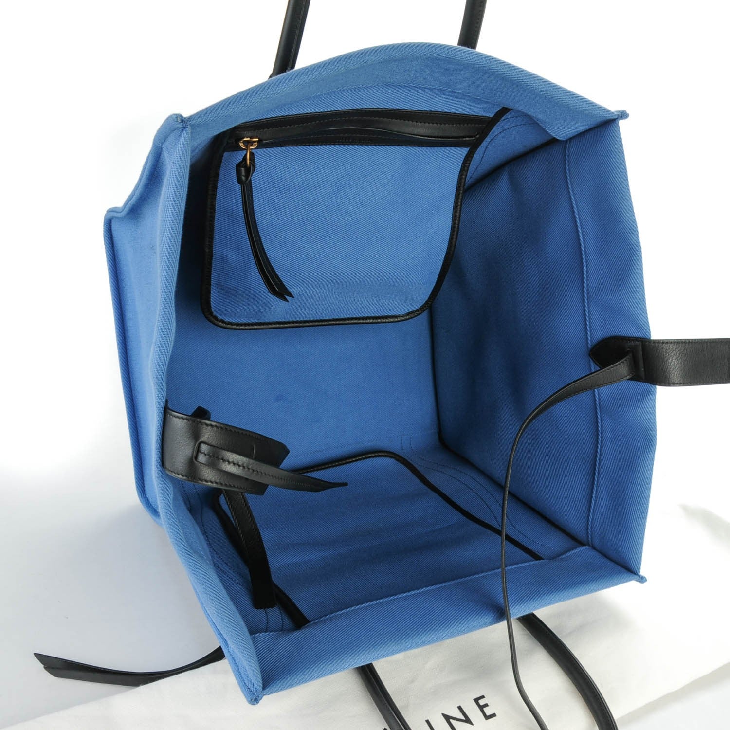Celine Cotton Canvas Medium Phantom Luggage Blue 5 of 8