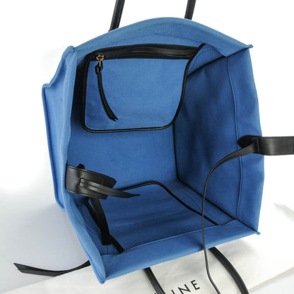 Celine Cotton Canvas Medium Phantom Luggage Blue 5 of 8