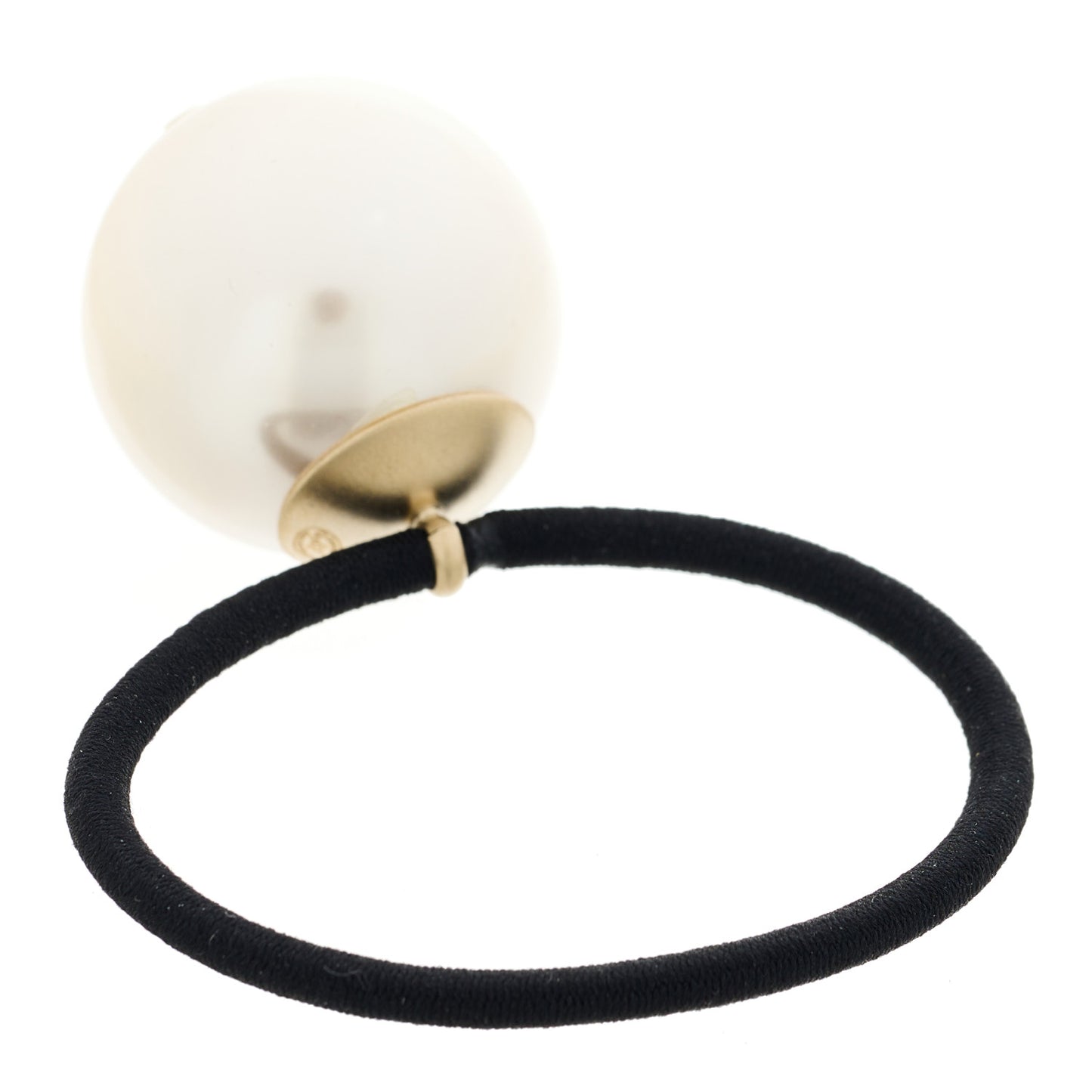 Pearl CC Hair Tie Black White