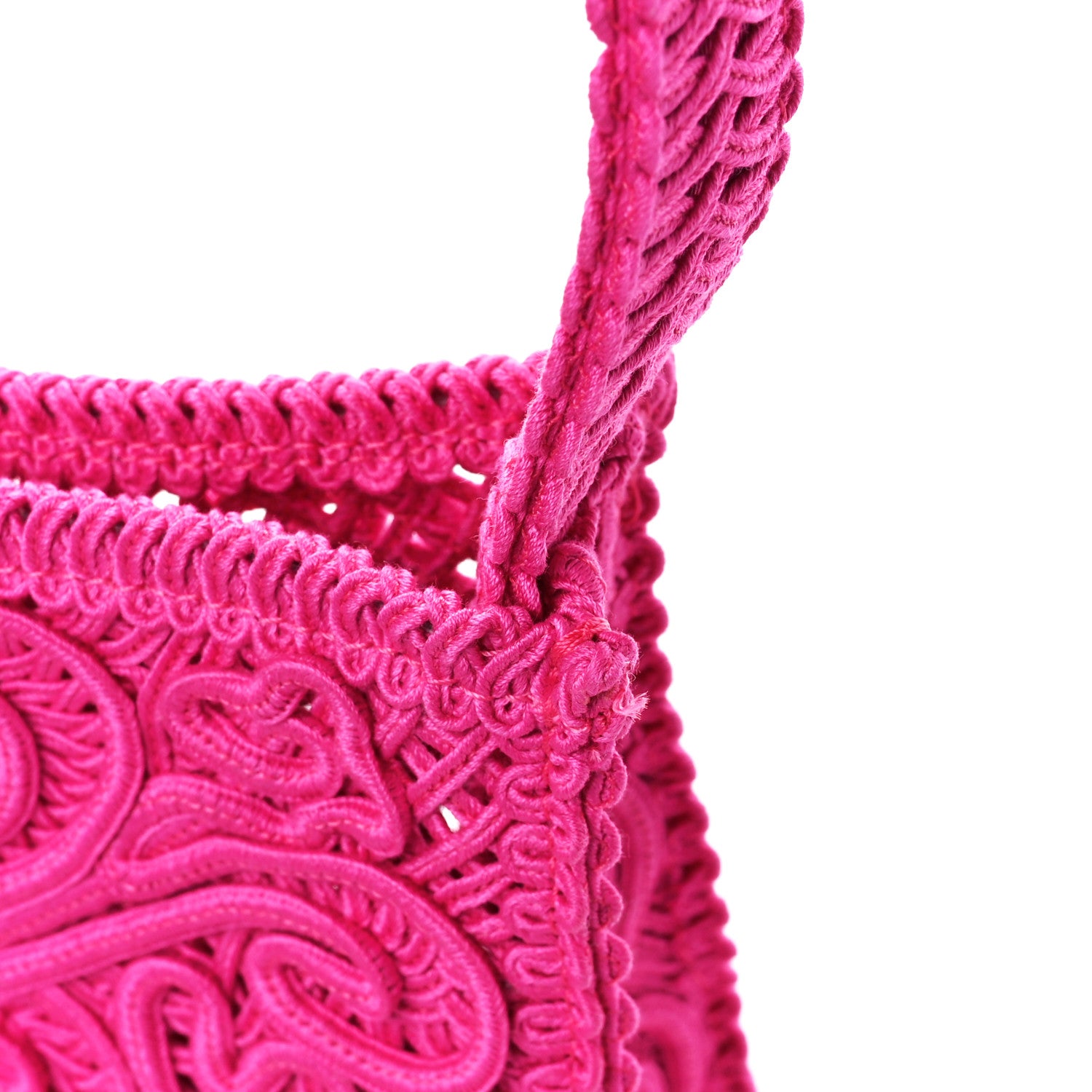 Dolce & Gabbana Cordonetto Lace Shoulder Bag Fuchsia 11 of 12