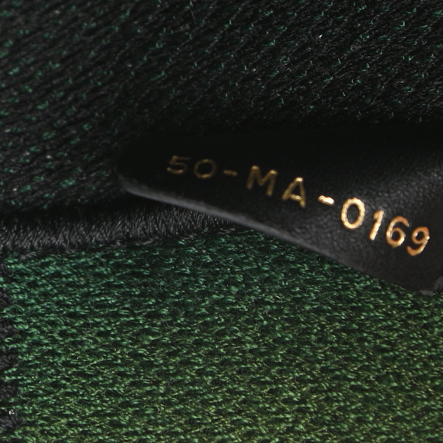 Christian Dior Canvas Embroidered Checkered Book Tote Black Green 7 of 11