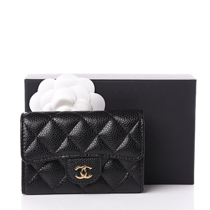 Chanel Caviar Quilted Flap Card Holder Black 11 of 11