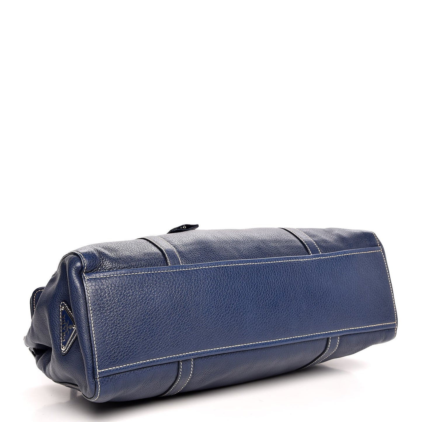 Vitello Caribu Easy A Foldover Pushlock Satchel Bluette